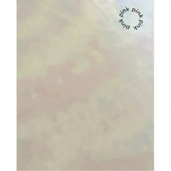 PINK Victoria'Secret Crewneck Lightweight Bohemian Tie Dye Crop Womens Top SZ L - Picture 4 of 4